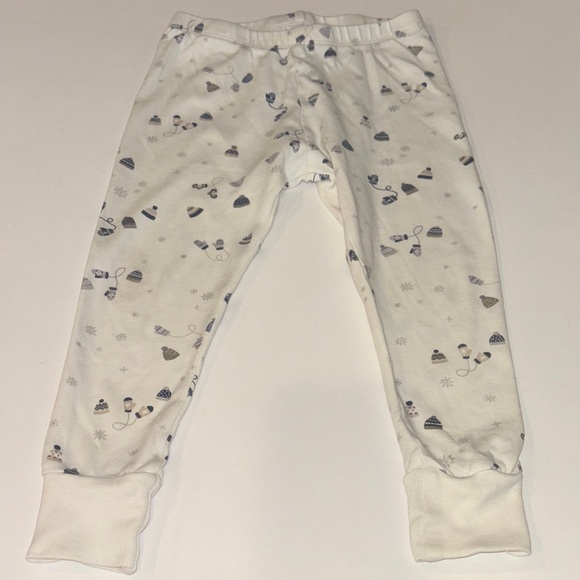 Colored Organics Snowy White and grey  Kids Pajama Set - Picture 3 of 5